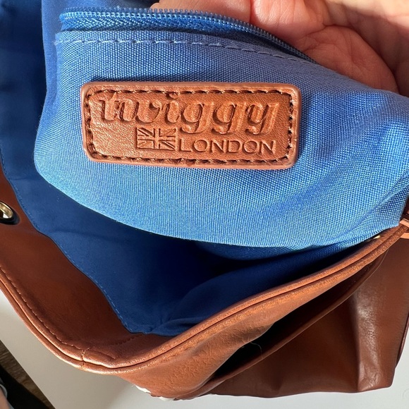 Twiggy London Brown and White Tote Bag - Picture 5 of 5